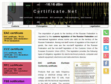 Tablet Screenshot of certificate.net